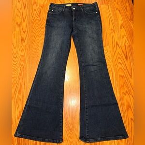 Pilcro Dark Blue Flare Jeans